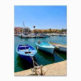 Boats At The Marina Canvas Print