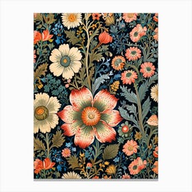 William Morris Floral Pattern 3 Canvas Print