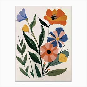 Painted Florals Lisianthus 1 Canvas Print