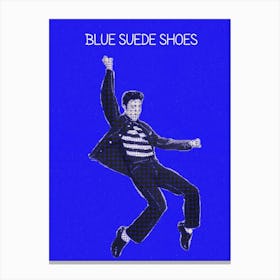 Blue Suede Shoes Elvis Presley Canvas Print