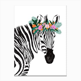 Zebra Nursey Print Canvas Print