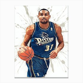 Grant Hill Detroit Pistons 1 Canvas Print