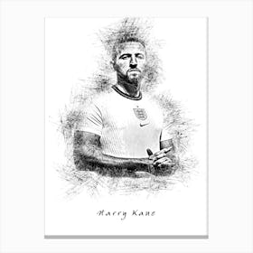 Harry Kane Sketch Canvas Print