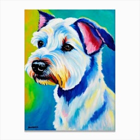 Scottish Terrier Fauvist Style dog Canvas Print