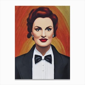 Maureen O'Hara Illustration Movies Canvas Print