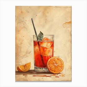 Aperol Spritz Orange 111 Canvas Print