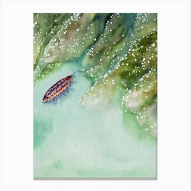 Sea Lice Storybook Watercolour Canvas Print