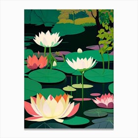 Lotus Flowers In Park Fauvism Matisse 6 Canvas Print