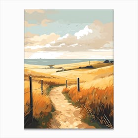 The Saxon Shore Way England 1 Hiking Trail Landscape Canvas Print