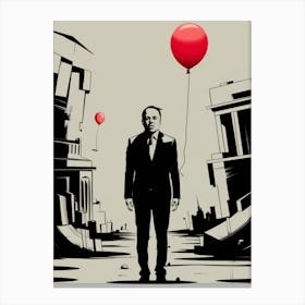 Red Balloons Canvas Print