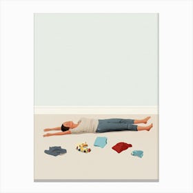 Laying On The Floor Canvas Print