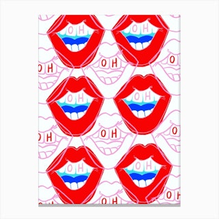 Oh My Lips Canvas Print