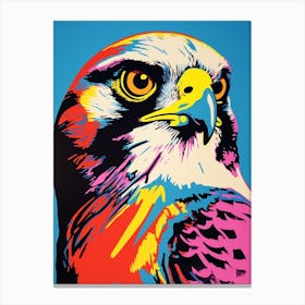 Andy Warhol Style Bird Falcon 6 Canvas Print