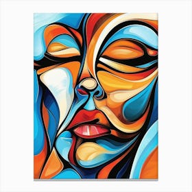 Abstract Of A Woman'S Face 22 Canvas Print