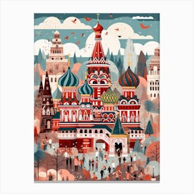 Red Square Moscow Russia Canvas Print