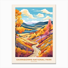 Cairngorms National Park Scotland 1 Hike Poster Canvas Print