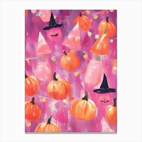 Pink Haloween 38 Canvas Print