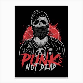 Punks Not Dead Canvas Print