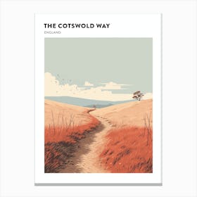 The Cotswold Way England 1 Hiking Trail Landscape Poster Canvas Print