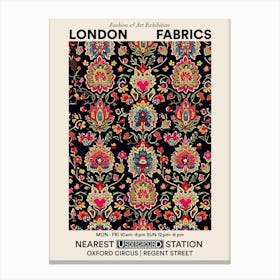 Poster Floral Oasis London Fabrics Floral Pattern 4 Canvas Print