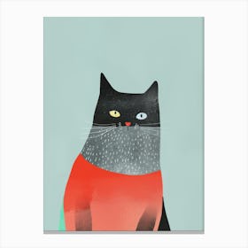 Cat In A Sweater 1 Canvas Print