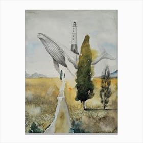 Whale in Tuscany Canvas Print