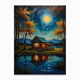 Cabin In The Woods 2 Canvas Print