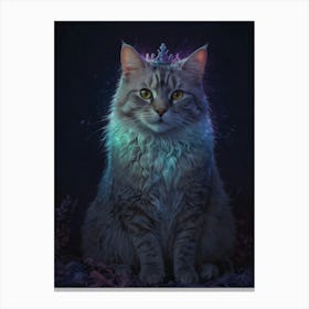 Tiara Cat Canvas Print