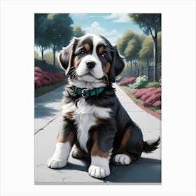 Bernese Mountain Dog Canvas Print