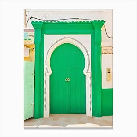 Door To A House In Morocco Canvas Print