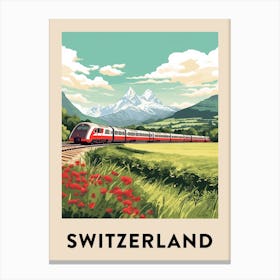 Vintage Travel Poster Switzerland 9 Canvas Print
