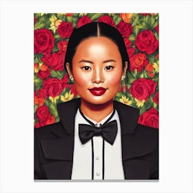 Jamie Chung Illustration Movies Canvas Print