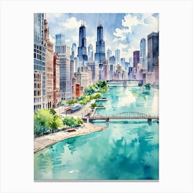 Chicago Skyline Canvas Print Canvas Print