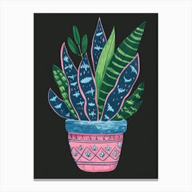 Plant In A Pot 42 Canvas Print