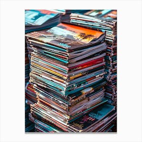 Stack Of Magazines Stampe su tela