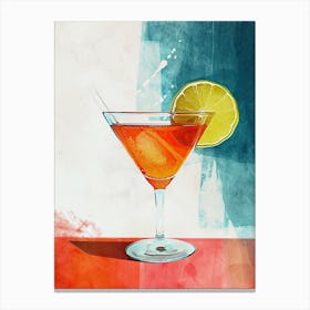 Martini Cocktail Canvas Print