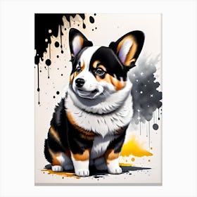 Corgi Painting 6 Canvas Print