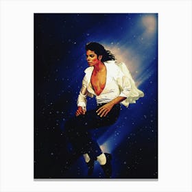 Superstars Michael Jackson Black Or White Canvas Print