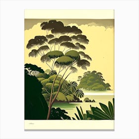 Pulau Lang Tengah Malaysia Rousseau Inspired Tropical Destination Canvas Print