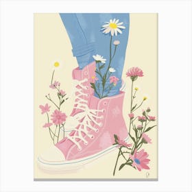 Spring Flowers And Sneakers 9 Canvas Print