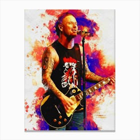 Smudge Of Corey Taylor Live In The Rave Milwaukee Canvas Print