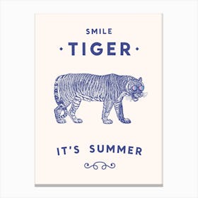 Smile Tiger Canvas Print