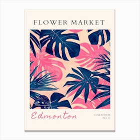 Flower Market Edmonton Canvas Print