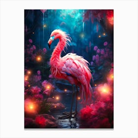 Pink Flamingo Canvas Print