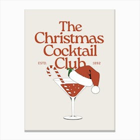 The Christmas Cocktail Club | Christmas Martini Canvas Print