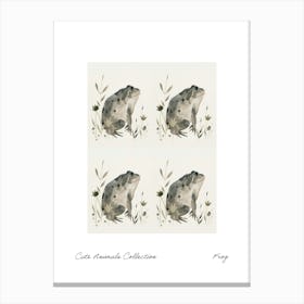 Cute Animals Collection Frog 2 Canvas Print
