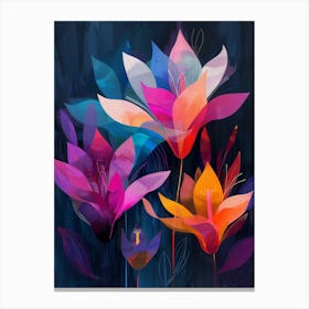 Abstract Flower Painting 1 Canvas Print