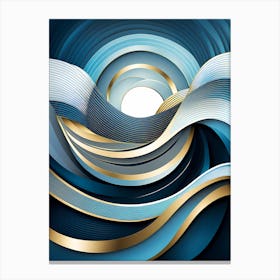 Abstract Wave Canvas Art 1 Canvas Print