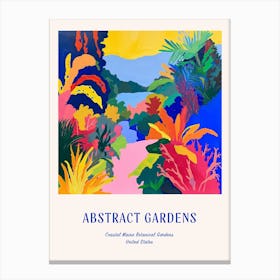 Colourful Gardens Coastal Maine Botanical Gardens Usa 3 Blue Poster Canvas Print