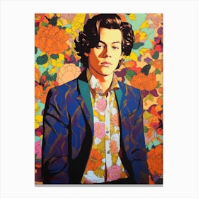 Harry Styles Kitsch Portrait 18 Canvas Print